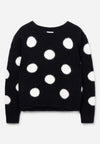 Meisjes Sweater ORIS DOTS van Aaiko Girls in de kleur BLACK in maat 176.