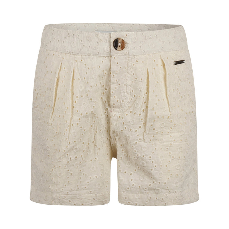 Meisjes Shorts van No Way Monday in de kleur  Off white in maat 164.