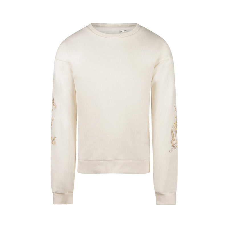 Meisjes Sweater dropped shoulder van No Way Monday in de kleur  Off white in maat 164.