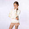 Meisjes Sweater dropped shoulder van No Way Monday in de kleur  Off white in maat 164.