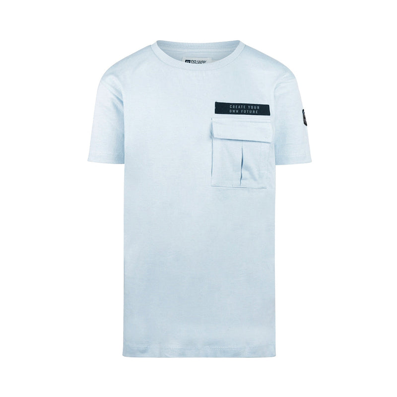 Jongens T-shirt ss van No Way Monday in de kleur Light blue in maat 164.