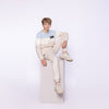 Jongens Sweater van No Way Monday in de kleur Beige in maat 164.