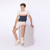Jongens T-shirt ss van No Way Monday in de kleur Steel blue in maat 164.