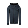 Jongens Jacket with hood water repellent van No Way Monday in de kleur Steel blue in maat 164.