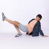 Jongens Jeans shorts van No Way Monday in de kleur Blue jeans in maat 164.