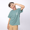 Jongens T-shirt ss loose fit dropped shoulder van No Way Monday in de kleur Dusty green in maat 164.