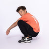 Jongens T-shirt ss loose fit dropped shoulder van No Way Monday in de kleur Bright red in maat 164.