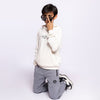 Jongens Sweater with hood van No Way Monday in de kleur  Off white in maat 164.