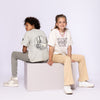 Jongens T-shirt ss loose fit dropped shoulder van  in de kleur Light faded green in maat 164.