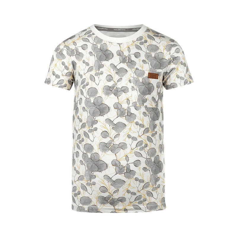Jongens T-shirt ss van Koko Noko in de kleur  Off white in maat 128.