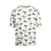 Jongens T-shirt ss loose fit dropped shoulder van Koko Noko in de kleur  Off white in maat 128.