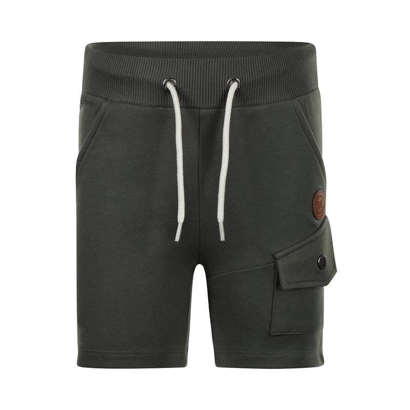 Jongens Jogging shorts van Koko Noko in de kleur Faded green in maat 128.