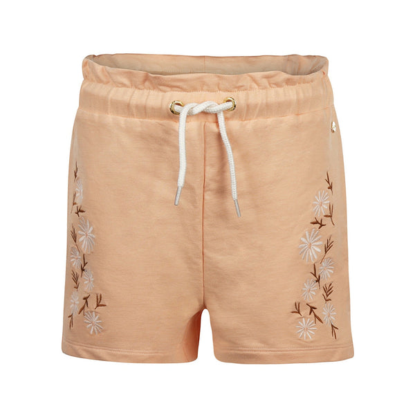 Meisjes Jogging shorts van Koko Noko in de kleur Peach in maat 128.
