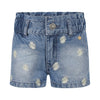 Meisjes Jeans shorts van Koko Noko in de kleur Blue jeans in maat 128.
