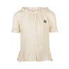 Meisjes T-shirt ss van Koko Noko in de kleur  Off white in maat 128.