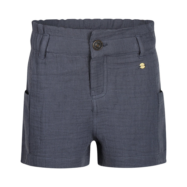 Meisjes Shorts van Koko Noko in de kleur Dark blue in maat 128.