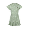 Meisjes Dress ss van Koko Noko in de kleur Light faded green in maat 128.