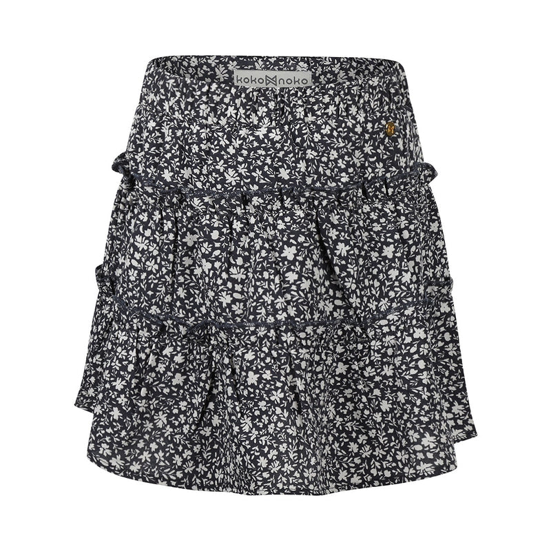 Meisjes Skort van Koko Noko in de kleur Dark blue in maat 128.
