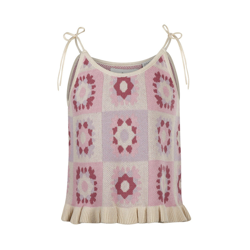 Meisjes Top with straps van Koko Noko in de kleur Multi colour in maat 128.