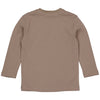 Jongens Shirt PACOLW241 van Little Levv in de kleur Dark Taupe in maat 128.