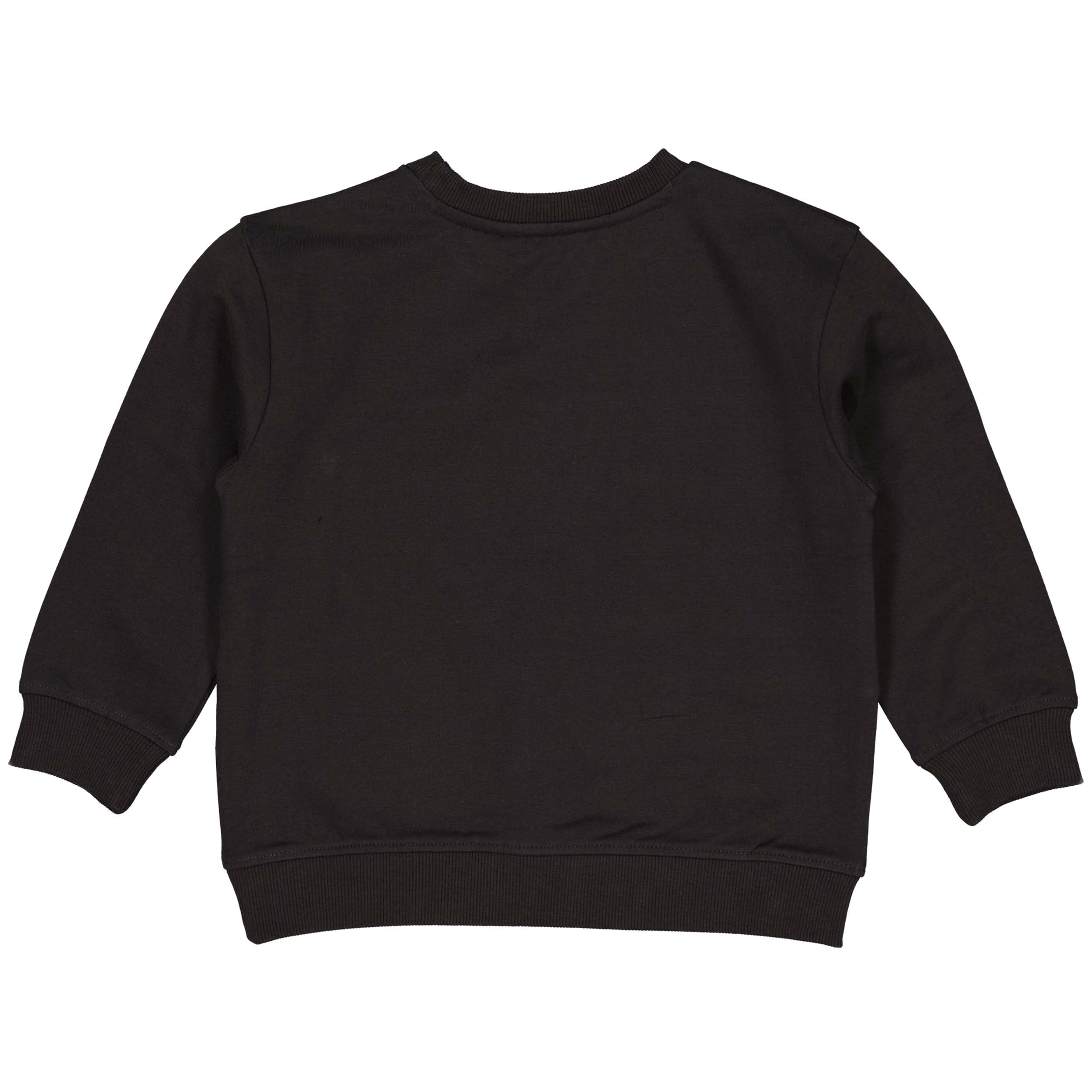 Jongens Sweater PASCOLW242 van Little Levv in de kleur Dark Grey in maat 128.