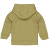 Jongens Sweater PAXLW241 van Little Levv in de kleur Olive in maat 128.