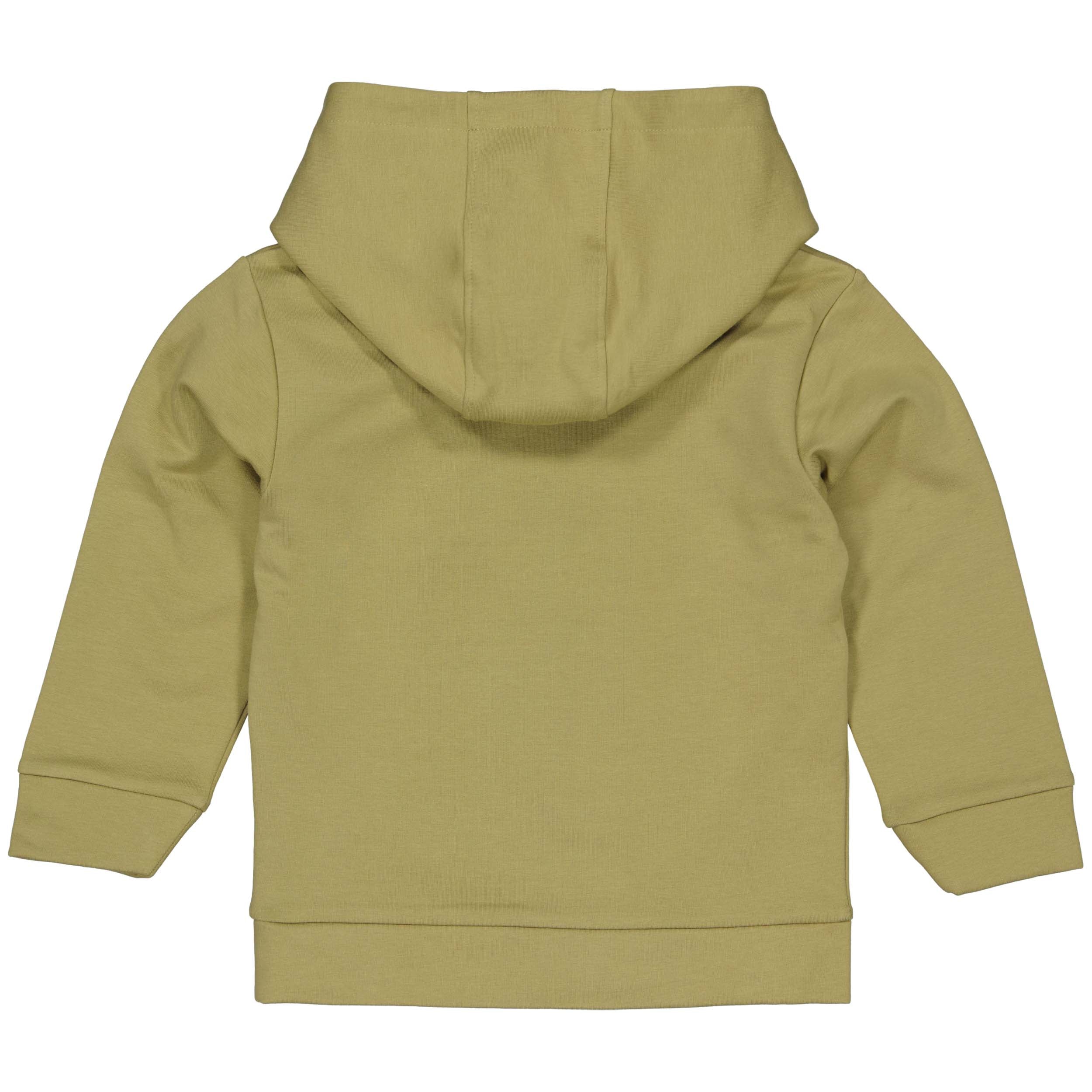 Jongens Sweater PAXLW241 van Little Levv in de kleur Olive in maat 128.