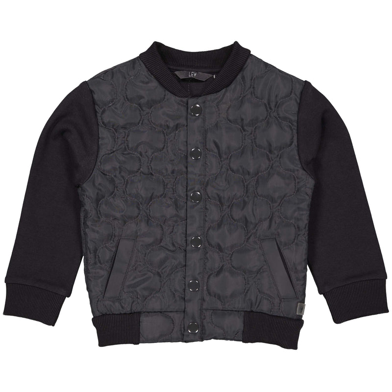 Jongens Jacket PEDROLW241 van Little Levv in de kleur Dark Grey in maat 128.