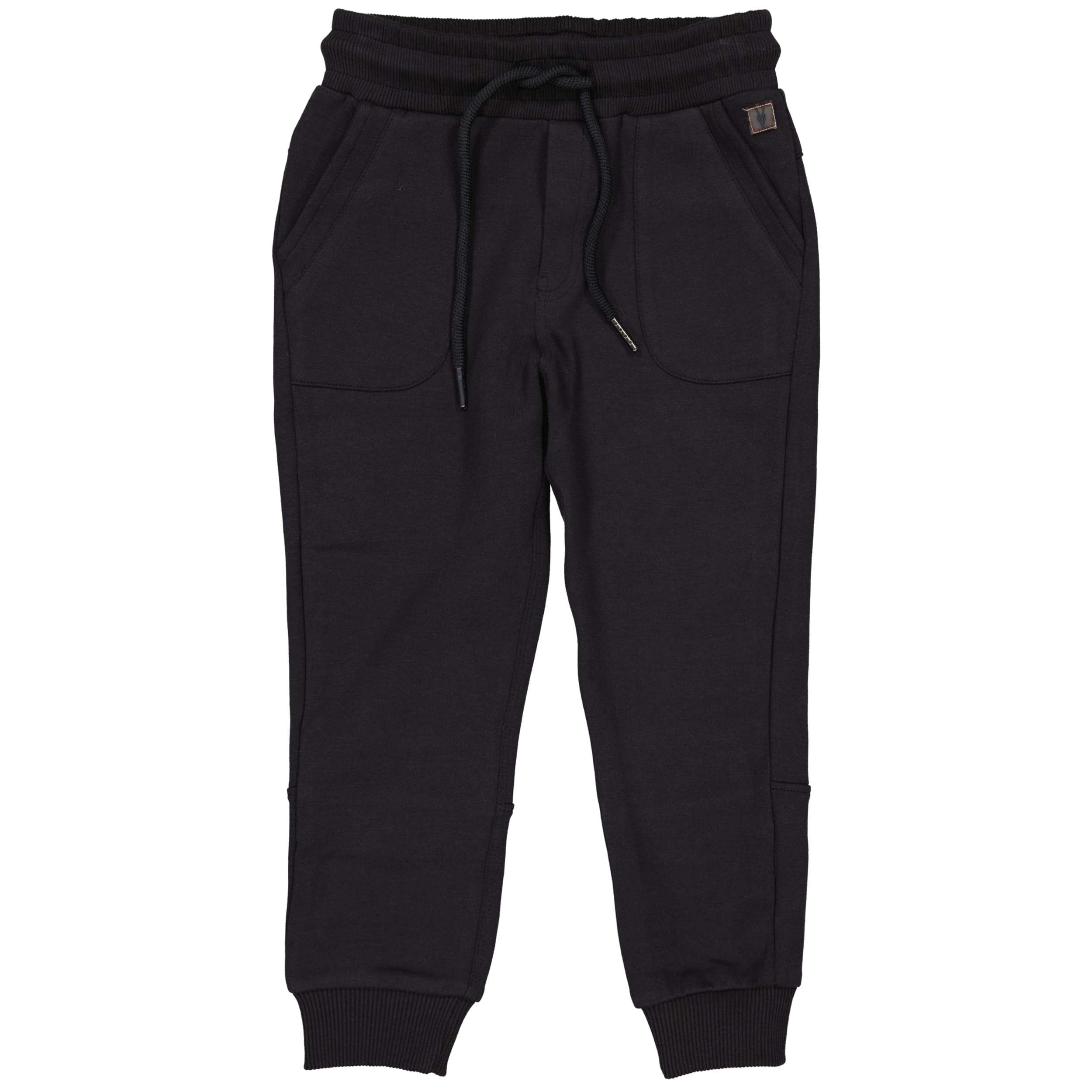 Jongens Pants PELELW241 van Little Levv in de kleur Dark Grey in maat 128.