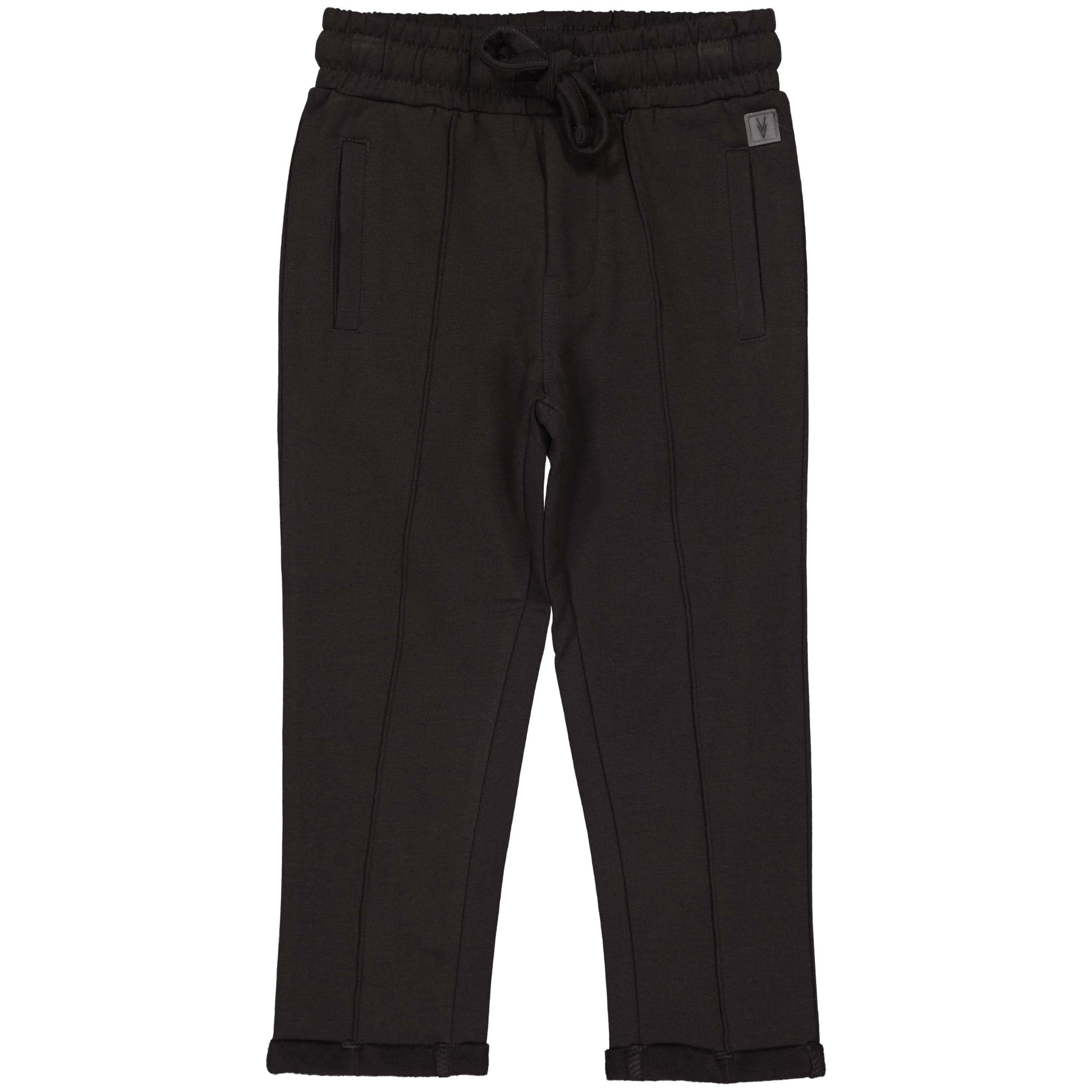 Jongens Pants PELVINLW242 van Little Levv in de kleur Dark Grey in maat 128.