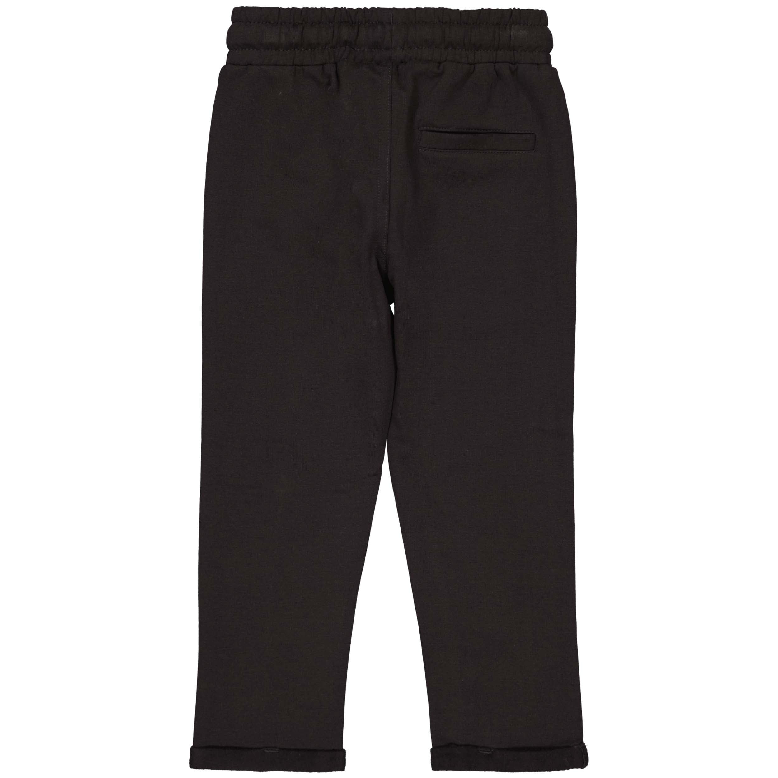 Jongens Pants PELVINLW242 van Little Levv in de kleur Dark Grey in maat 128.