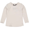 Meisjes Shirt PETRIELW241 van Little Levv in de kleur Soft Grey in maat 128.
