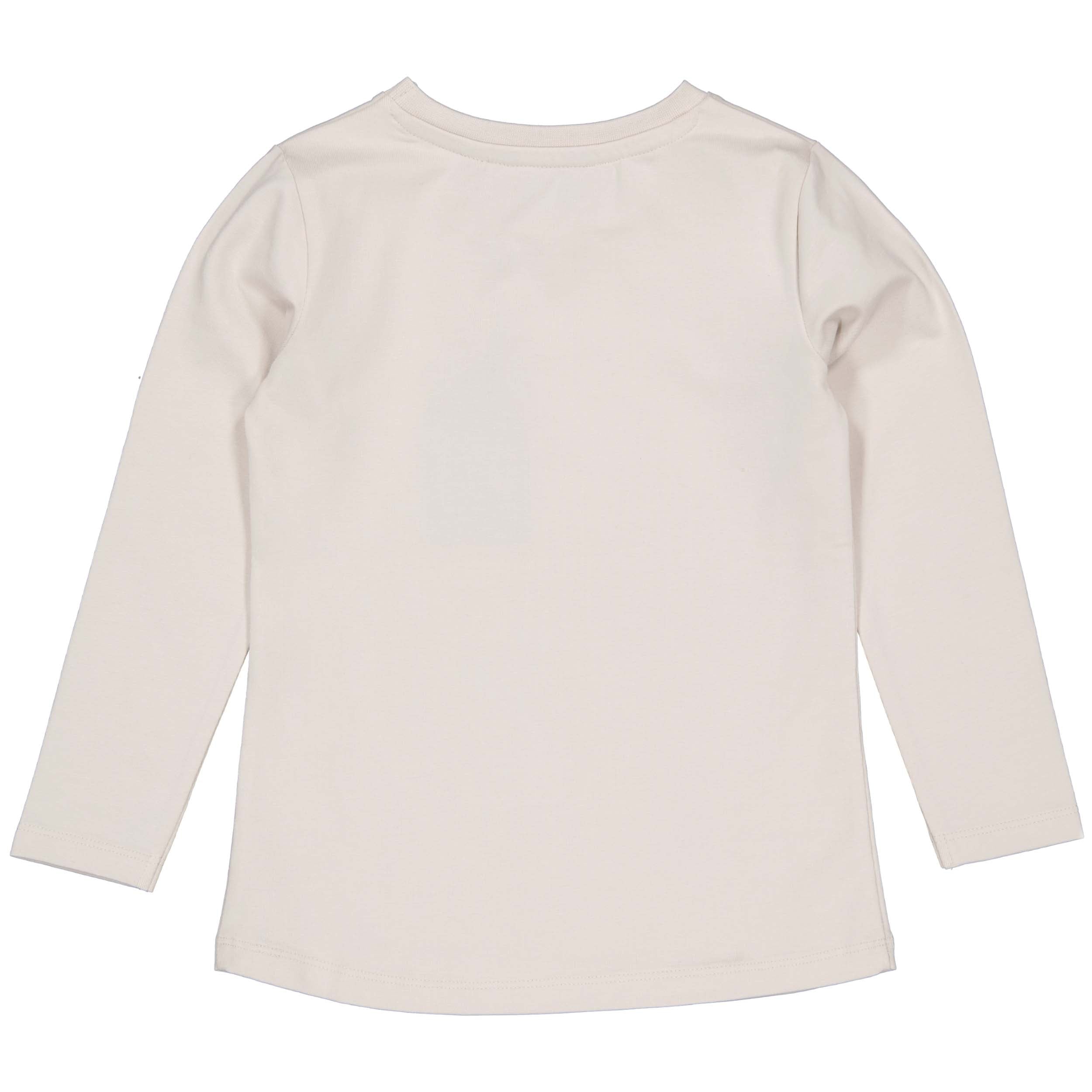 Meisjes Shirt PETRIELW241 van Little Levv in de kleur Soft Grey in maat 128.