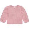 Meisjes Sweater PIETSKELW243 van Little Levv in de kleur Old Pink in maat 128.