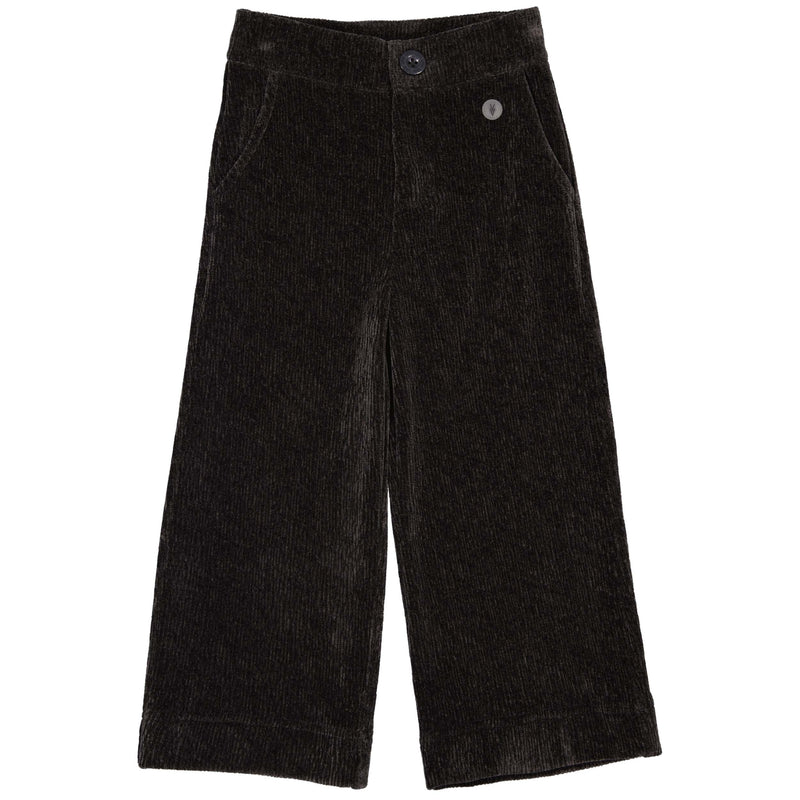 Meisjes Pants PORIALW243 van Little Levv in de kleur Dark Grey in maat 128.