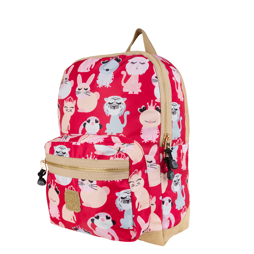 Pick & Pack Rugzak Girls - Sweet Animal M - Rosa