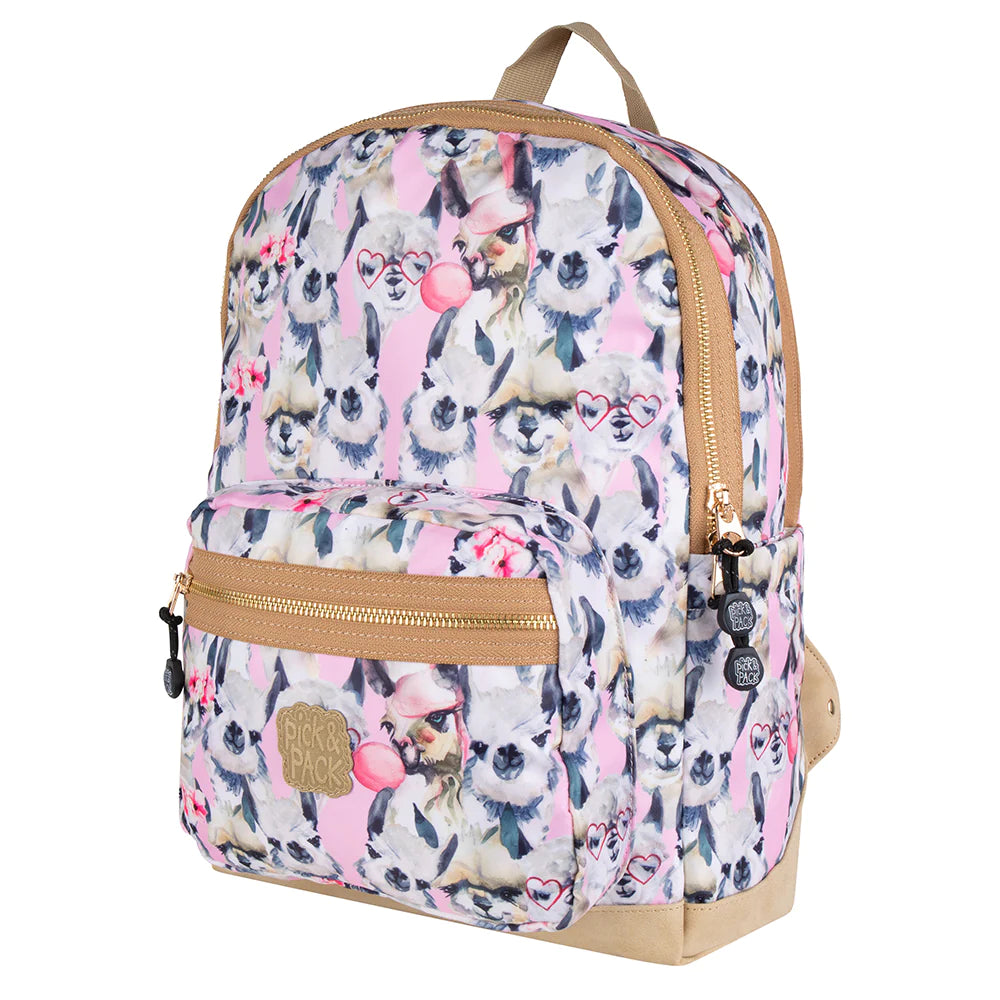 Pick & Pack Rugzak Girls - Alpaca M Pink