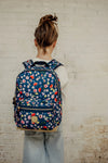 Pick & Pack Rugzak Girls - Field Flower M Navy