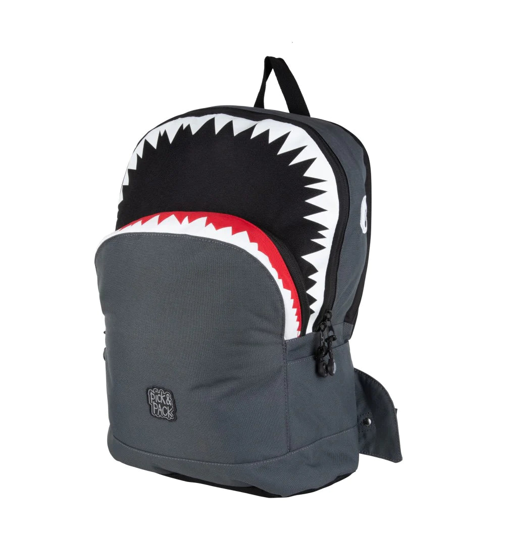Pick & Pack Rugzak Boys - Shark Shape M Antra