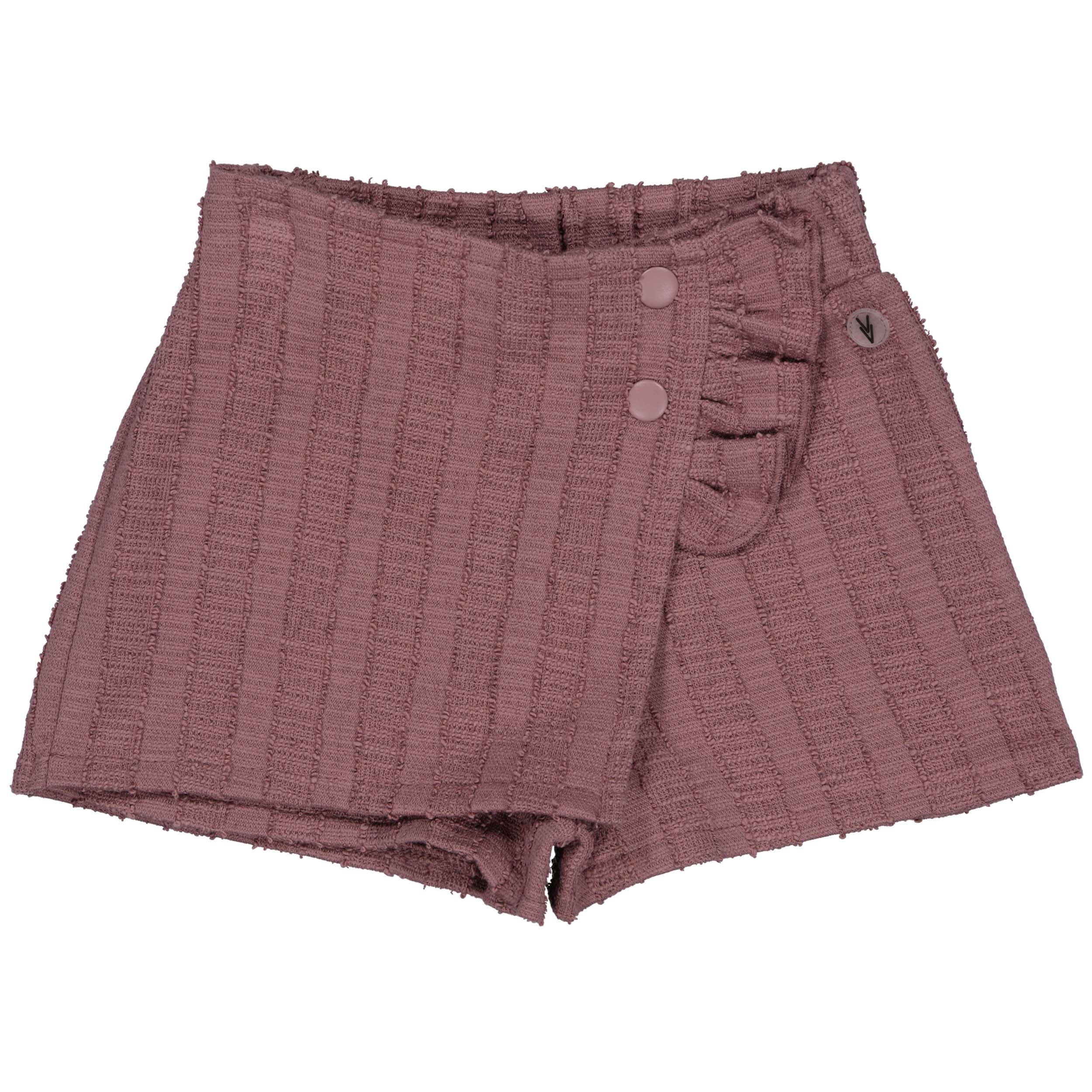 Meisjes Skirt PRAYALW241 van Little Levv in de kleur Dark mauve in maat 128.