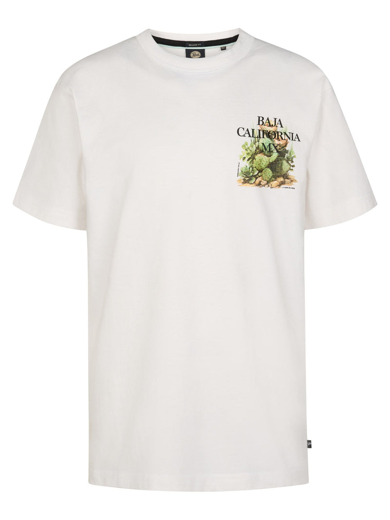 Jongens T-Shirt SS Classic Print van Petrol in de kleur Bright White in maat 176.
