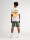 Jongens T-Shirt SS Classic Print van Petrol in de kleur Bright White in maat 176.