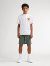 Jongens T-Shirt SS Classic Print van Petrol in de kleur Bright White in maat 176.