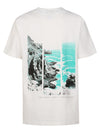 Jongens T-Shirt SS Classic Print van Petrol in de kleur Bright White in maat 176.