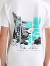 Jongens T-Shirt SS Classic Print van Petrol in de kleur Bright White in maat 176.