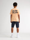 Jongens T-Shirt SS Classic Print van Petrol in de kleur Tropical Orange in maat 176.