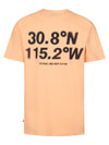 Jongens T-Shirt SS Classic Print van Petrol in de kleur Tropical Orange in maat 176.