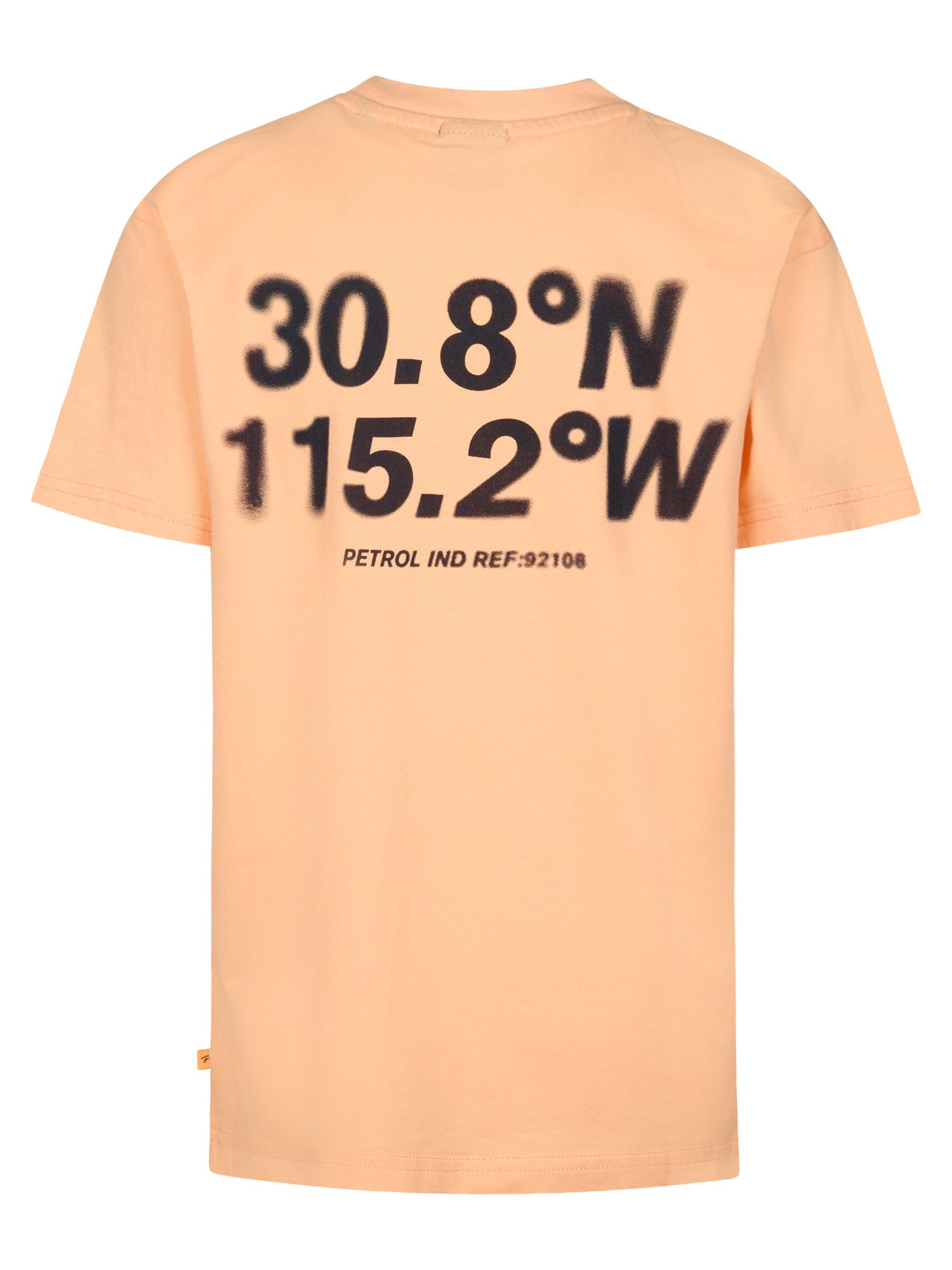 Jongens T-Shirt SS Classic Print van Petrol in de kleur Tropical Orange in maat 176.