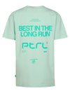 Jongens T-Shirt SS Classic Print van Petrol in de kleur Cool Mint in maat 176.