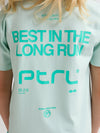 Jongens T-Shirt SS Classic Print van Petrol in de kleur Cool Mint in maat 176.